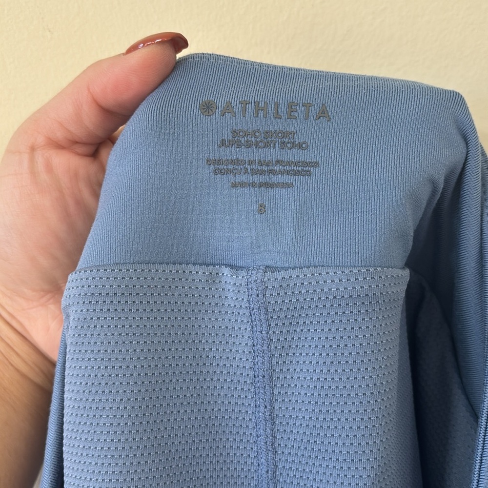 Athleta Soho Skort Sky Blue Size 8 - Picture 10 of 11